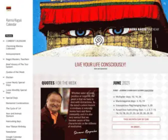 Karmakagyucalendar.org(Karma Kagyu Calendar) Screenshot