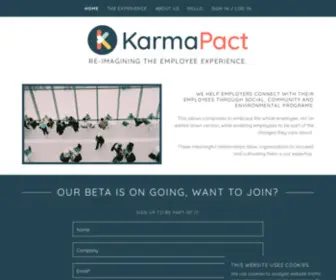 Karmapact.com(Re-imagining the employee experience) Screenshot