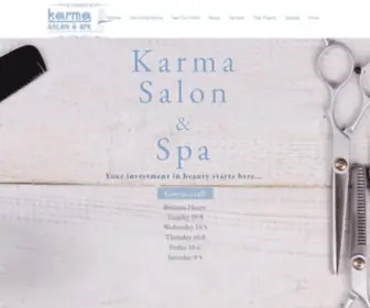 Karmasalononline.com(Karma Salon & Spa) Screenshot