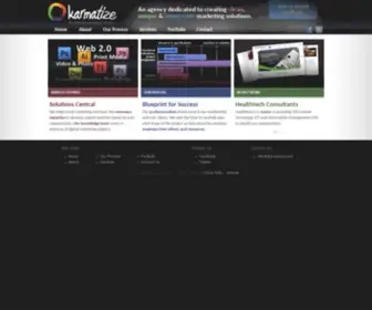 Karmatize.com(Web Design) Screenshot