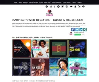 Karmic-Power-Records.com(Was founded in 2013 in New York (USA)) Screenshot