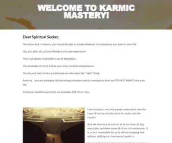 Karmicmastery.com(Karmic Mastery) Screenshot