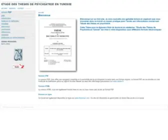 Karmous.com(ETUDE DES THESES DE PSYCHIATRIE EN TUNISIE) Screenshot