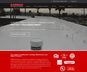 Karnakcorp.com(Roof Coatings) Screenshot