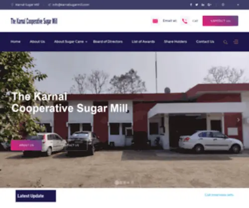 Karnalsugarmill.com(Karnal Sugar Mill) Screenshot