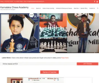 Karnatakachessacademy.com(Karnataka Chess Academy) Screenshot