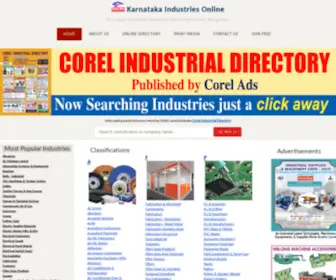 Karnatakaindustriesonline.com(Karnataka Industries Online by Corel Ads) Screenshot