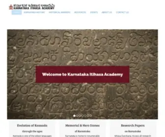 Karnatakaitihasaacademy.org(Creating Karnataka Heritage Awareness) Screenshot