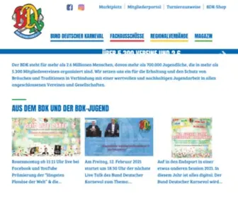 Karnevaldeutschland.eu(Bund Deutscher Karneval) Screenshot
