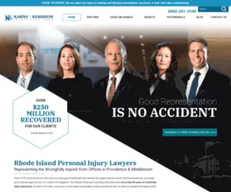 Karnskerrisonlaw.com(Rhode Island Personal Injury Lawyers) Screenshot