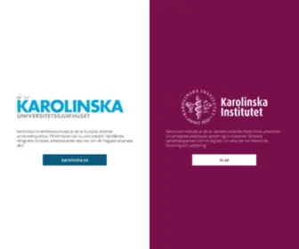 Karolinska.se(Institutet) Screenshot