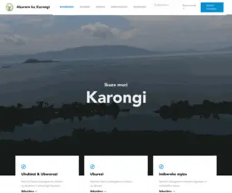 Karongi.gov.rw(Ahabanza) Screenshot