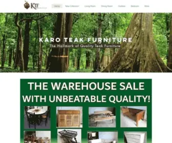 Karoteakfurniture.com(Teak Wood) Screenshot