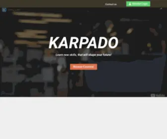 Karpado.com(Learn new skills that will shape your Future) Screenshot