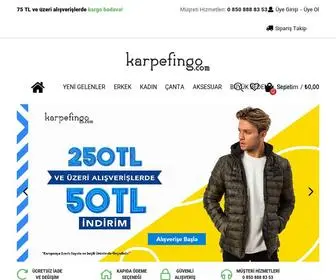 Karpefingo.com(Erkek Giyim Online Alışveriş Sitesi) Screenshot