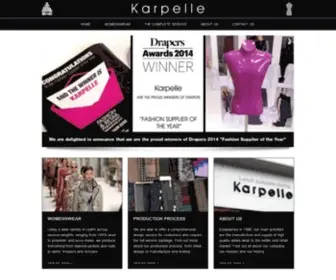 Karpelle.co.uk(High Quality Ladies Fashion Manufacturer) Screenshot