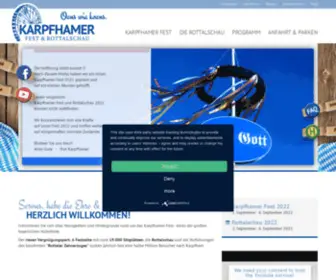 Karpfhamerfest.de(Karpfhamer Fest & Rottalschau) Screenshot