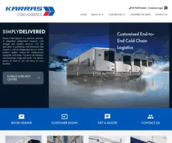 Karras.com.au(Karras Cold Logistics) Screenshot