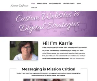 Karriedisanto.com(Karrie DiSanto) Screenshot