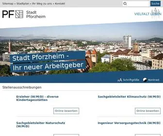 Karrierepforzheim.de(Online Karriereportal der Stadtverwaltung Pforzheim) Screenshot