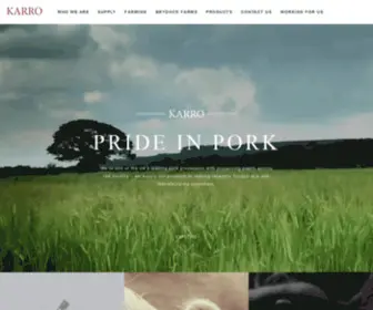 Karro.co.uk(Karro Food Group UK) Screenshot