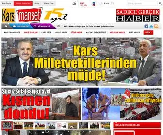Karsmanset.com(Kars Manşet) Screenshot