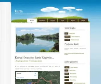 Karta.com.hr(Karta Hrvatske) Screenshot