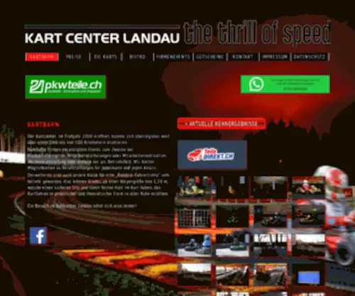 Kartcenter-Landau.de(Kart Center Landau) Screenshot