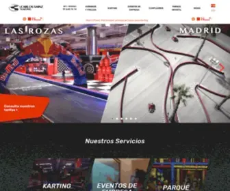 Kartcsainz.com(Los mejores circuitos de karts y espacios para eventos en Madrid) Screenshot