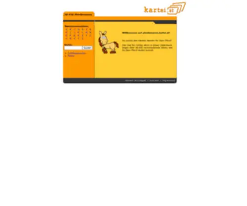 Kartei.at(Pferdenamen) Screenshot