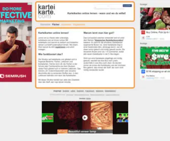 Karteikarte.com(Karteikarten online lernen) Screenshot
