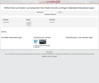 Karten-Vorverkauf.de(Eintrittskarten online) Screenshot