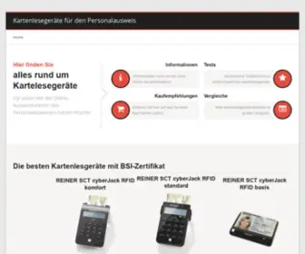 Kartenlesegeraet-Personalausweis.de(Personalausweis Kartenleser) Screenshot