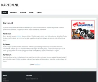 Karten.nl(Op vind je alle informatie met betrekking tot karten en) Screenshot