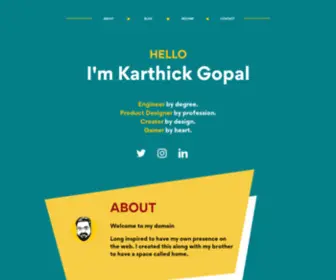 Karthickg.com(Karthick Gopal) Screenshot