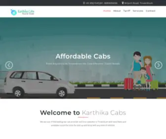 Karthikacabs.com(Rent a Car in Trivandrum. Karthika cab) Screenshot