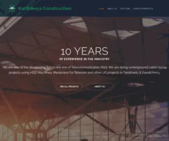 Karthikeyaconstruction.com(Karthikeya Construction) Screenshot