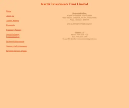 Kartikinvestments.com(Kartikinvestments) Screenshot