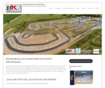 Karting-Haute-Garonne.com(Site officiel du circuit de Karting de Muret) Screenshot