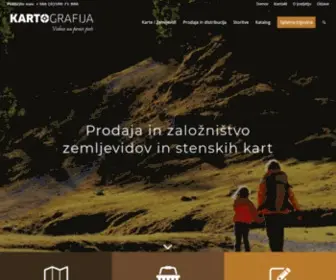 Kartografija.si(Kartografija d.o.o.. Prodaja in založništvo zemljevidov in stenskih kart) Screenshot