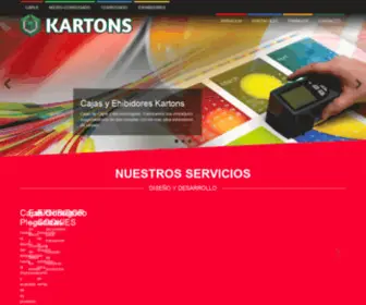 Kartons.com.mx(Cajas y Exhibidores) Screenshot