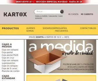 Kartox.com(Cajas a medida para tiendas online) Screenshot