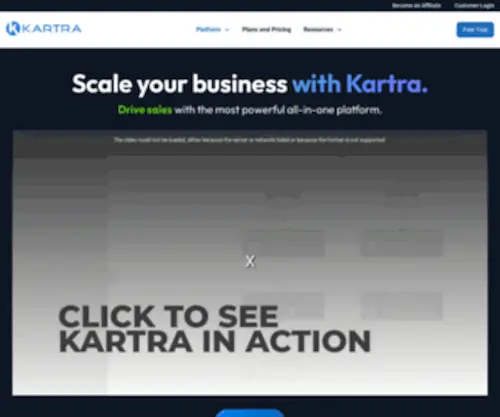 Kartra.net(Your Online Business Made Easy) Screenshot