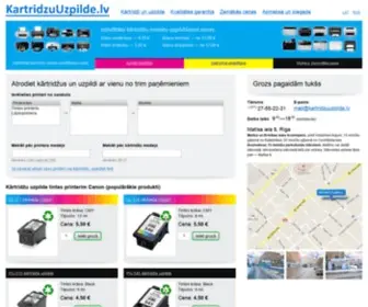 Kartridzuuzpilde.lv(Kārtridžu uzpilde) Screenshot