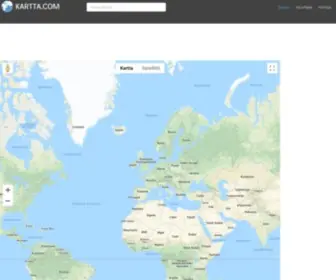 Kartta.com(Suomenkielinen helppokäyttöinen karttapalvelu. Kartta joka lähtöön) Screenshot