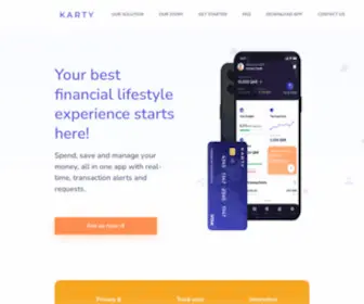 Karty.qa(Financial Technology Startup) Screenshot