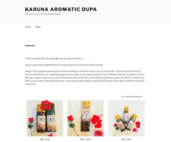 Karunadupa.com(Dupa Aromatic Karuna Buleleng Bali) Screenshot