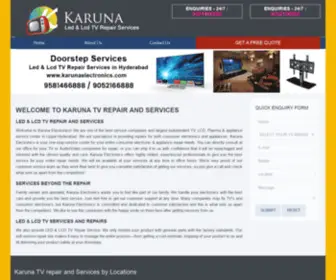 Karunaelectronics.com(Led & LCD TV Repair and Services in Hyderabad) Screenshot