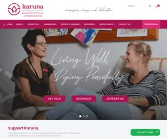 Karuna.org.au(Compassion, courage and dedication) Screenshot