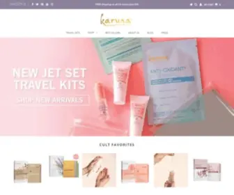 Karunaskin.com(Skincare Inspired By Compassion) Screenshot